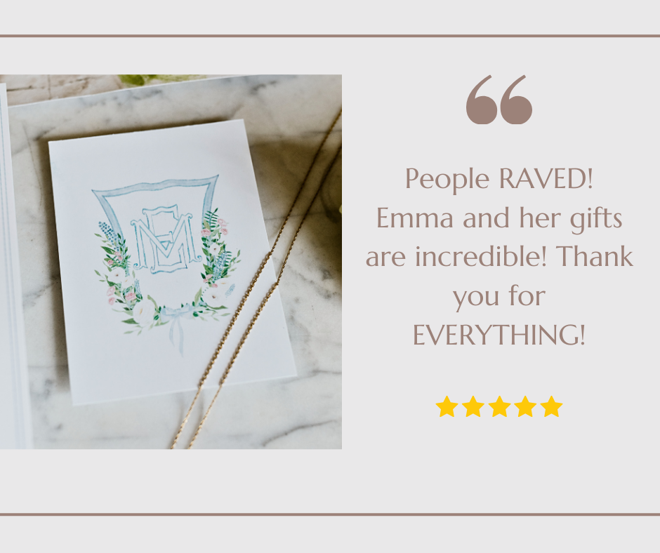 Custom Watercolor Crest