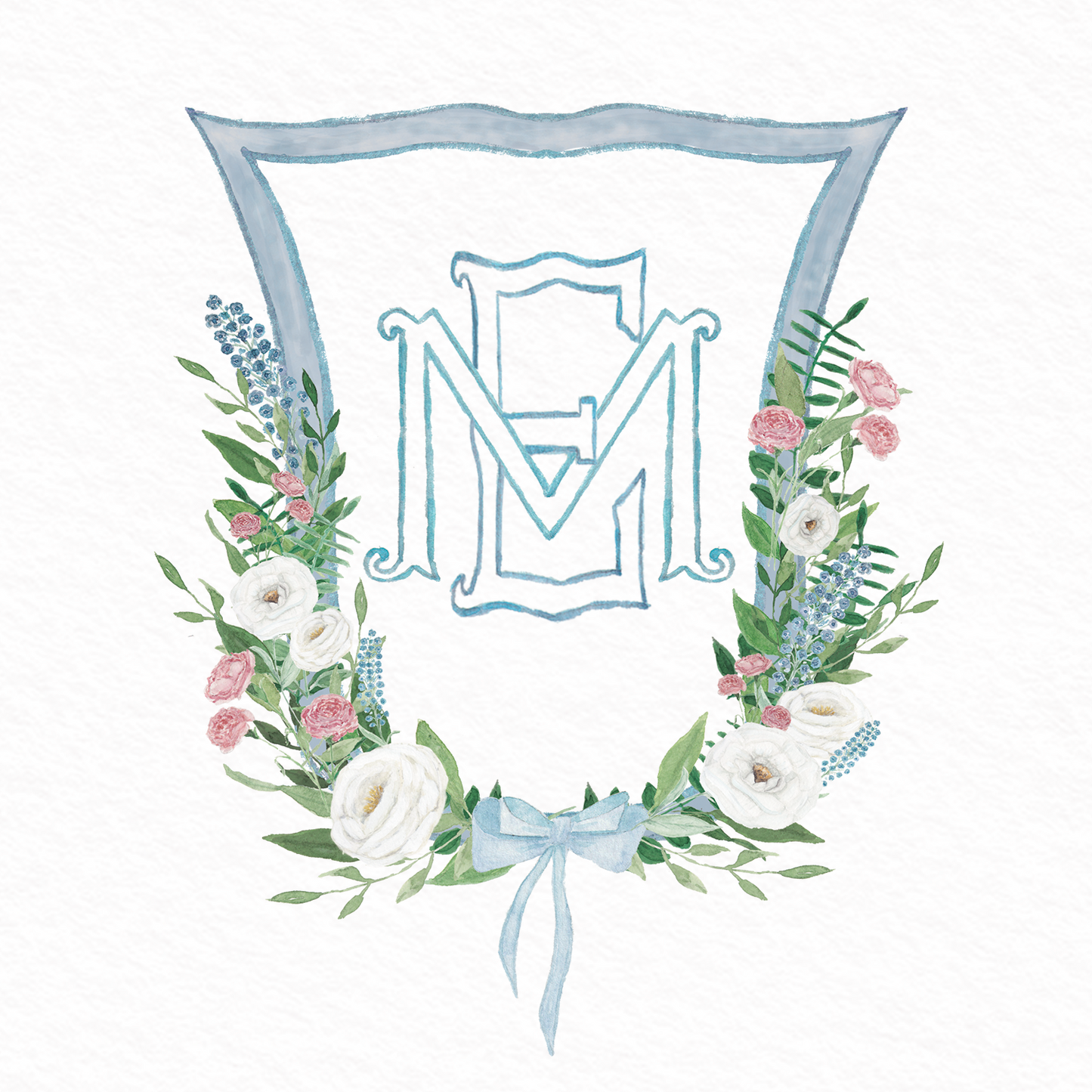 Custom Watercolor Crest